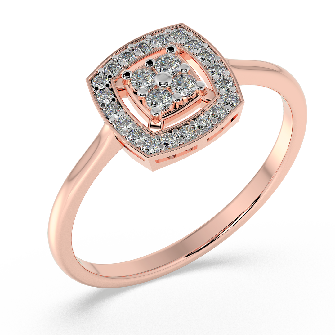 9K Gold Daisy Ring