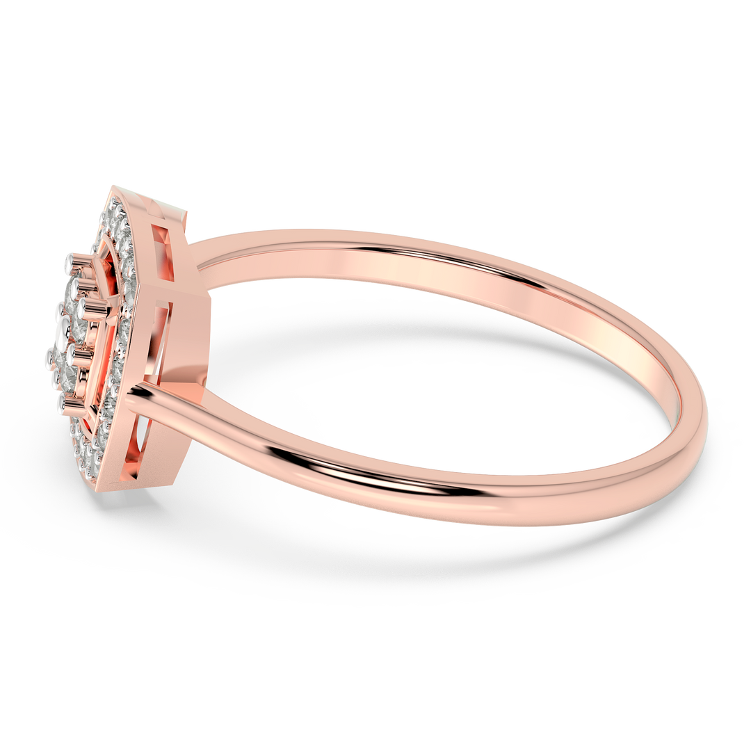9K Gold Daisy Ring