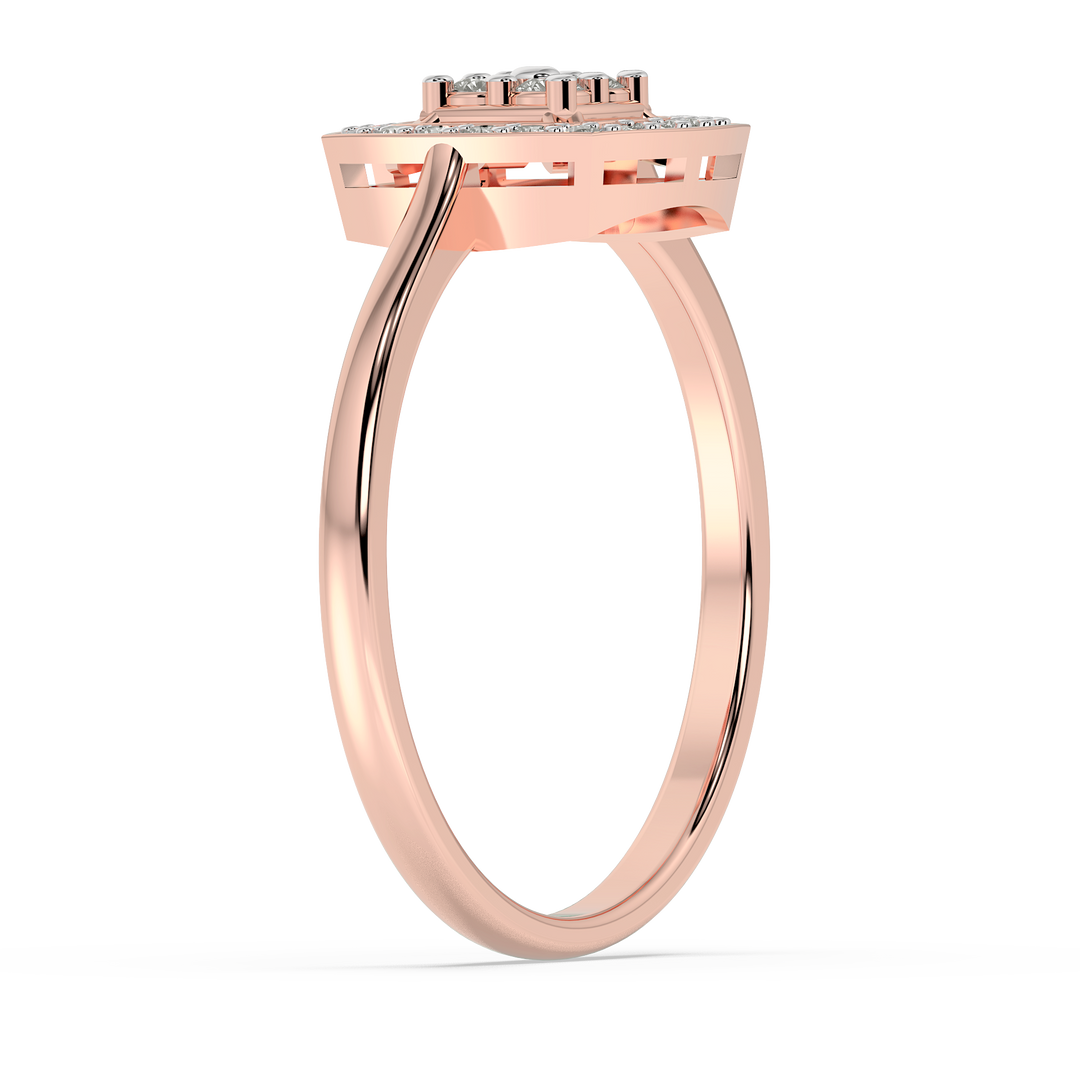 9K Gold Daisy Ring