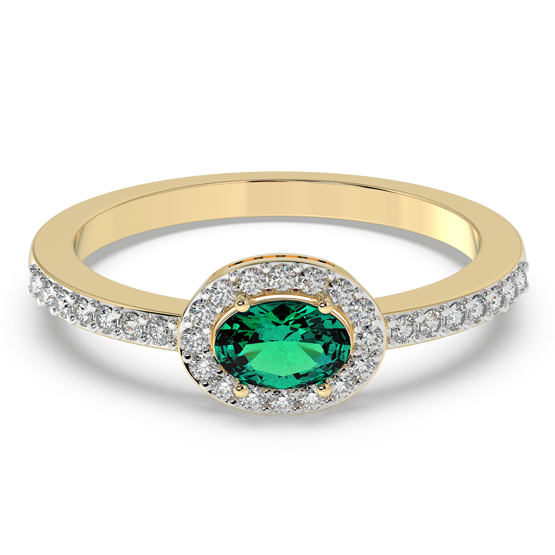 9K Gold Primrose Ring