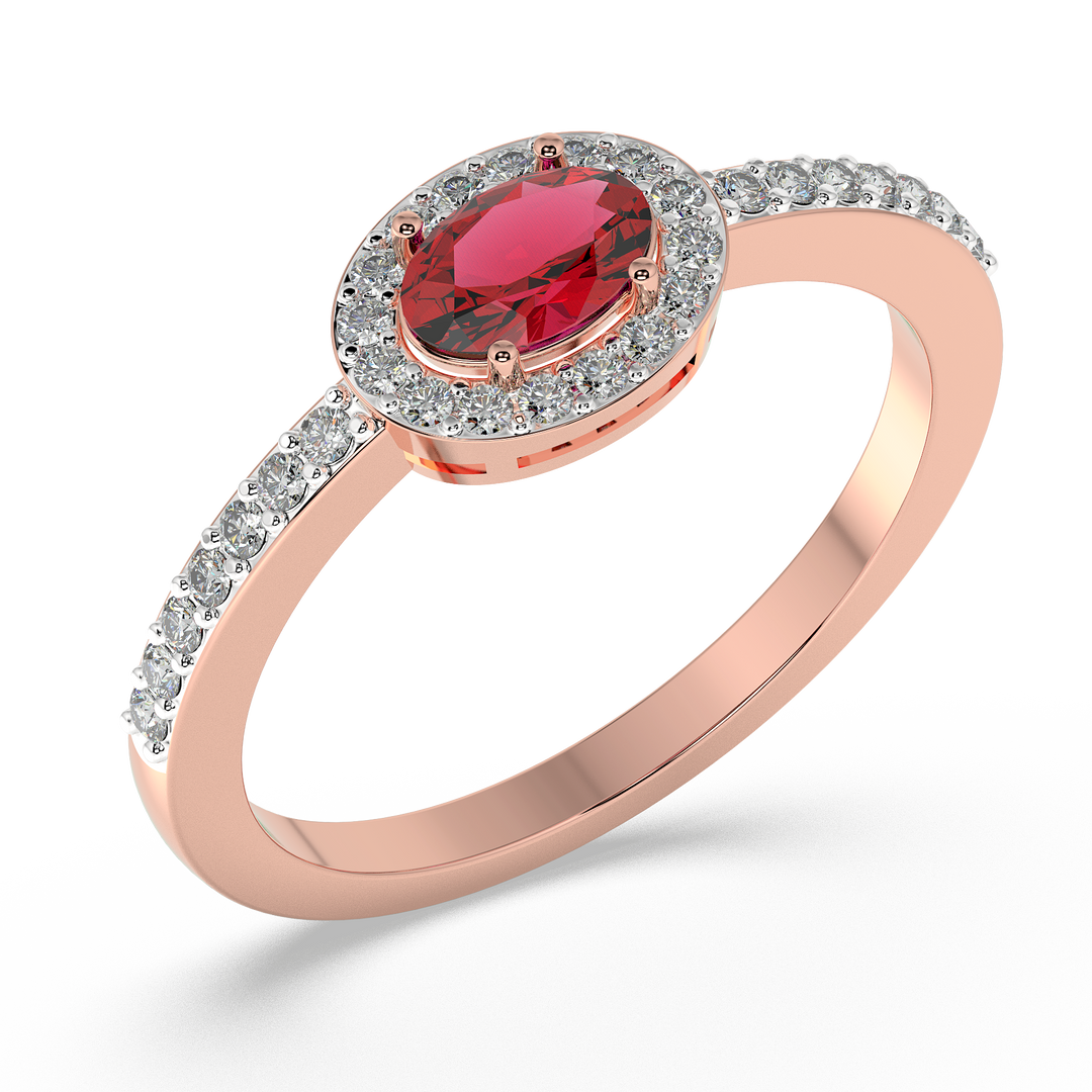 9K Gold Primrose Ring