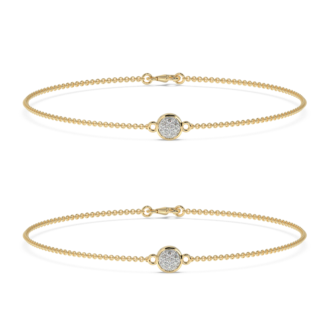 9K Gold Mira Anklet