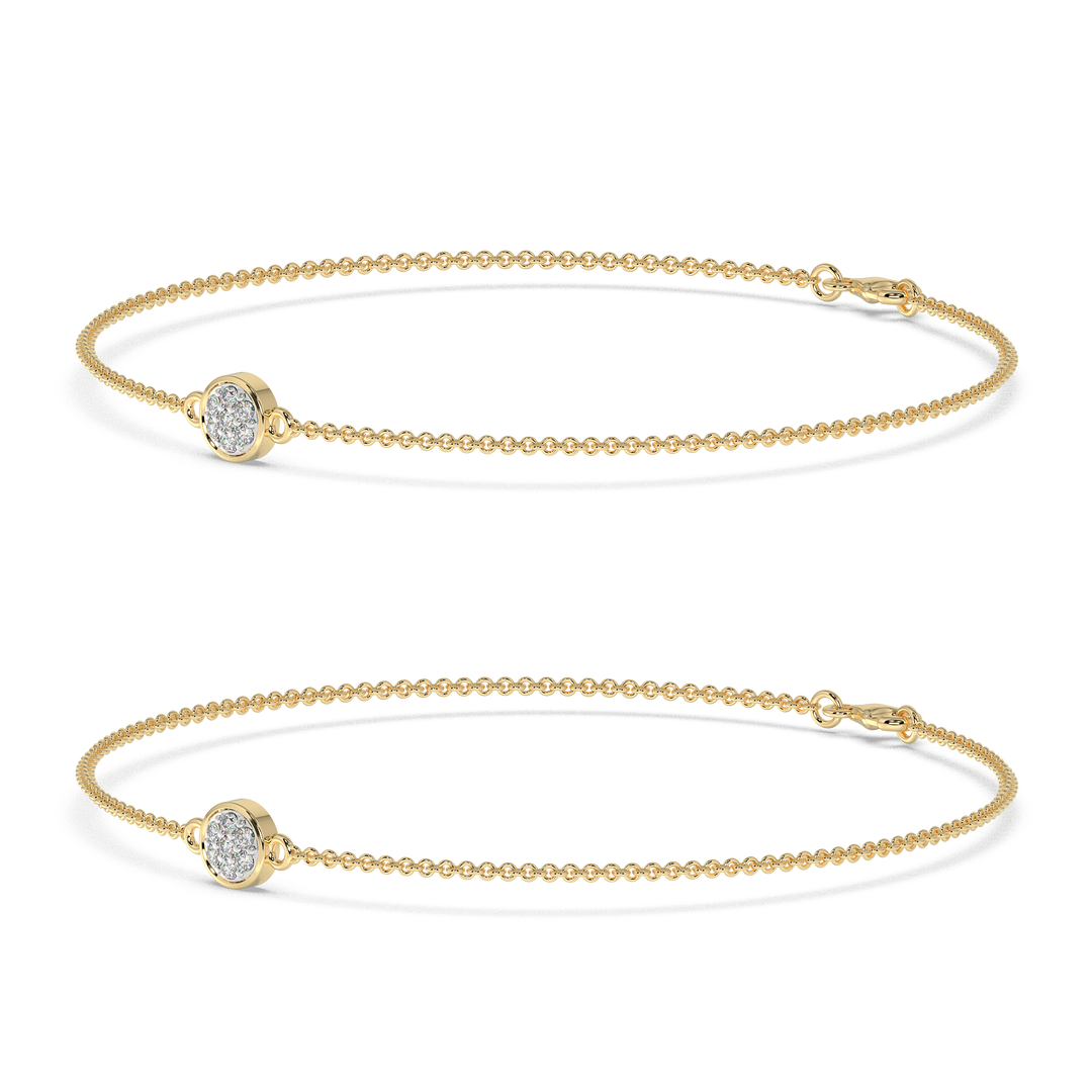 9K Gold Mira Anklet