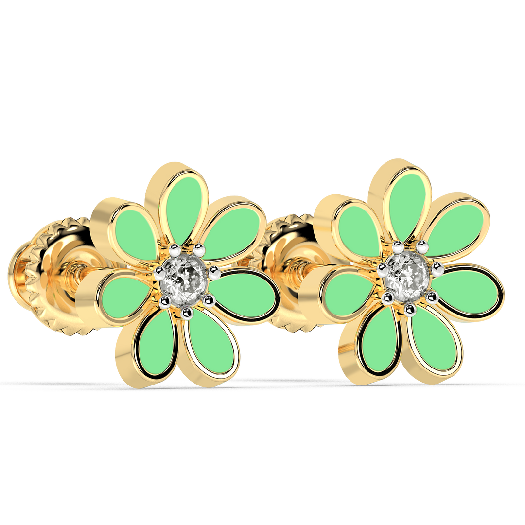 9K Gold Belle Earrings