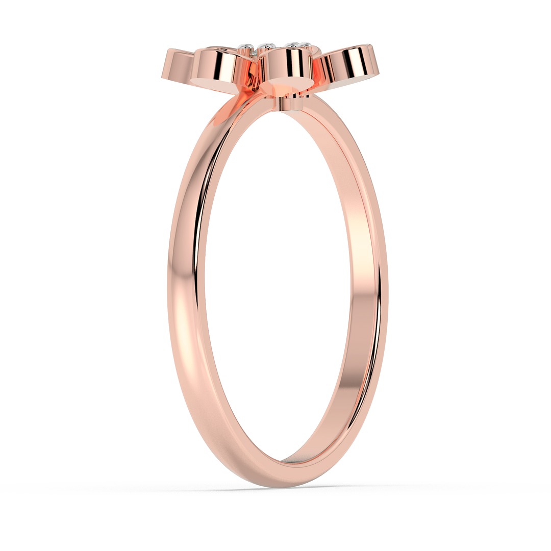 9K Gold Camellia Ring