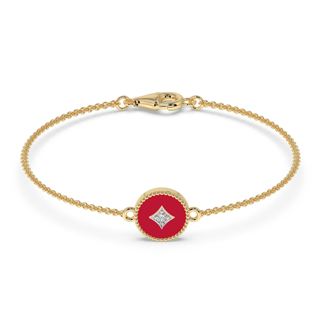 9K Gold Anemone Bracelet