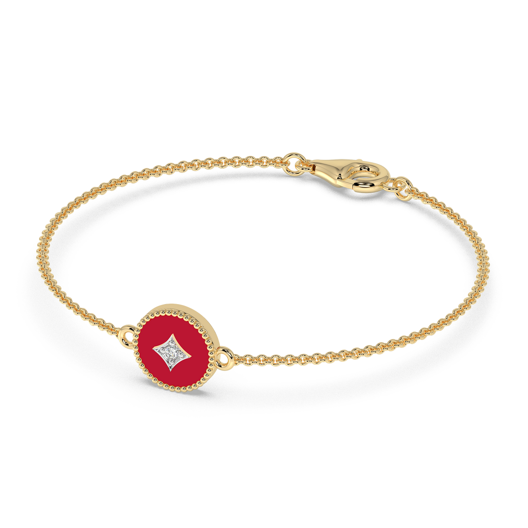9K Gold Anemone Bracelet