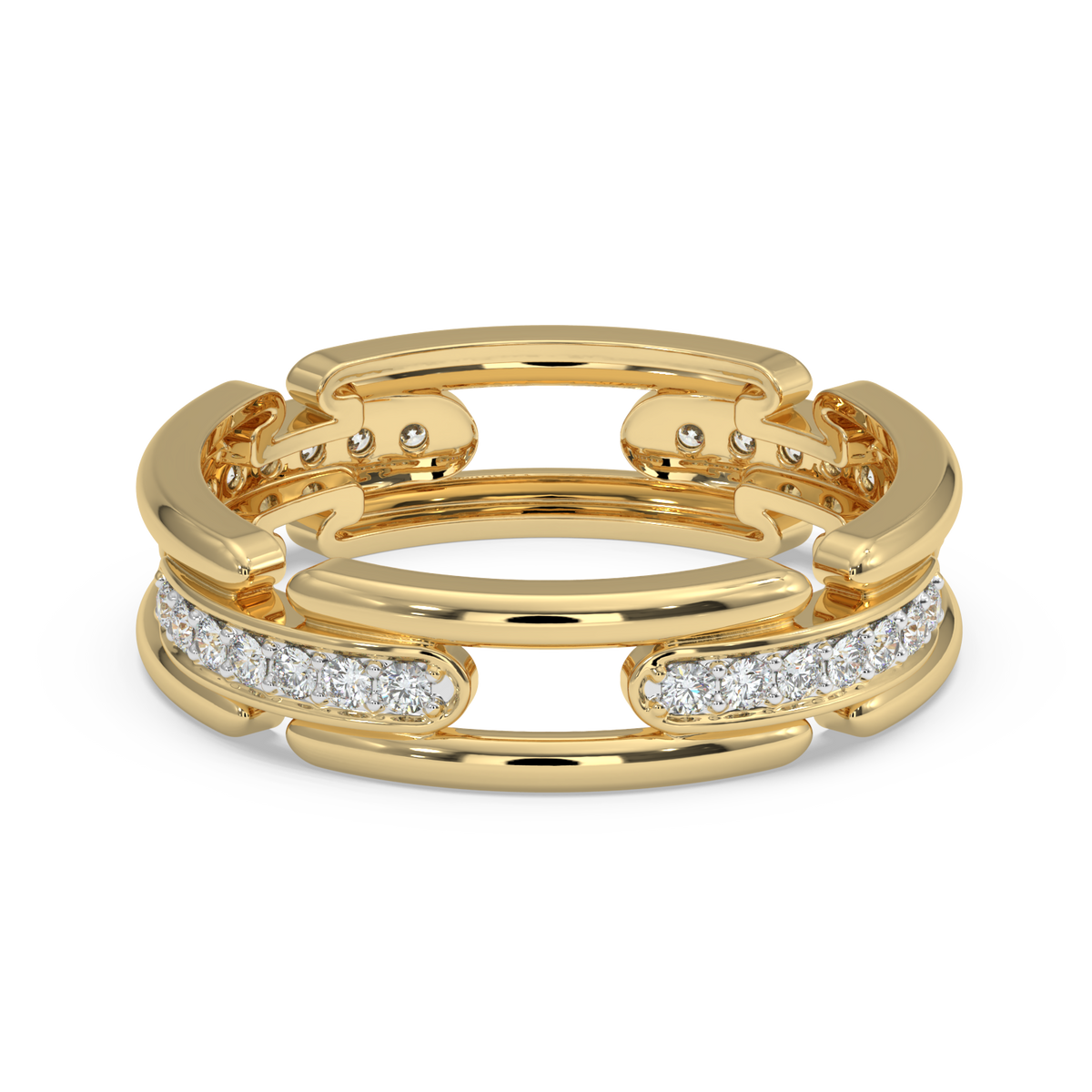 9k gold lily ring
