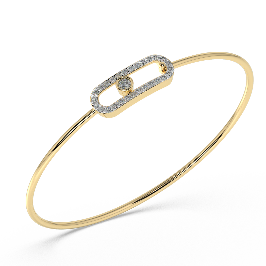 9K Gold Rosamund Bangle