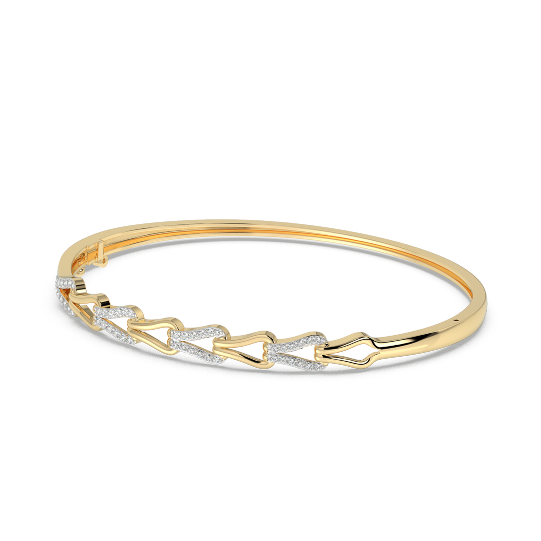 9K Gold Tiffany Bangle