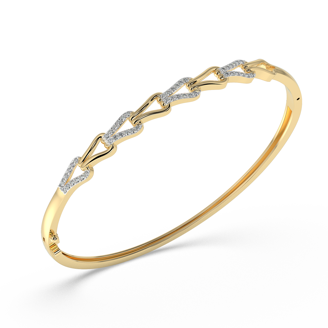 9K Gold Tiffany Bangle