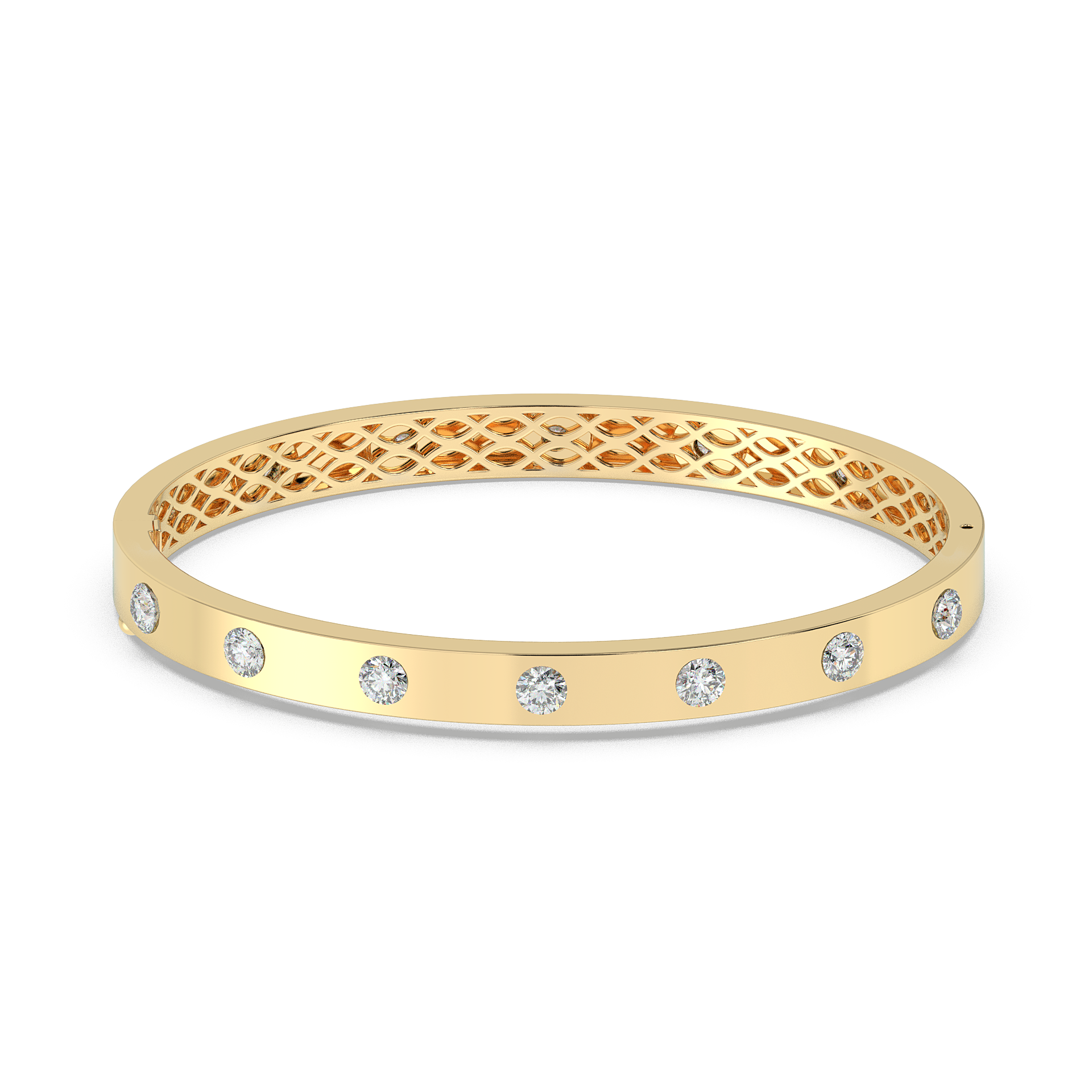 9K Gold Rosalie Bangle