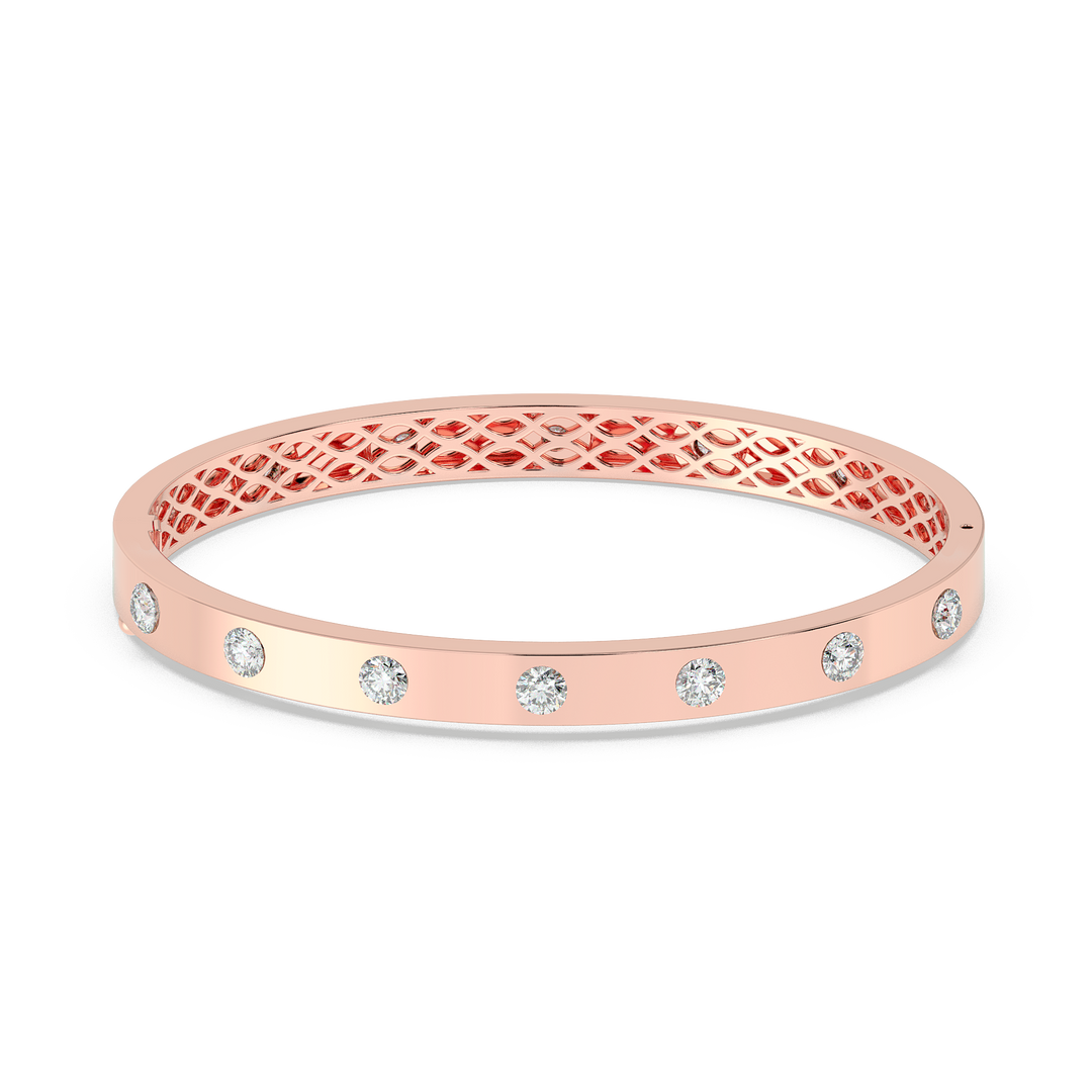 9K Gold Rosalie Bangle