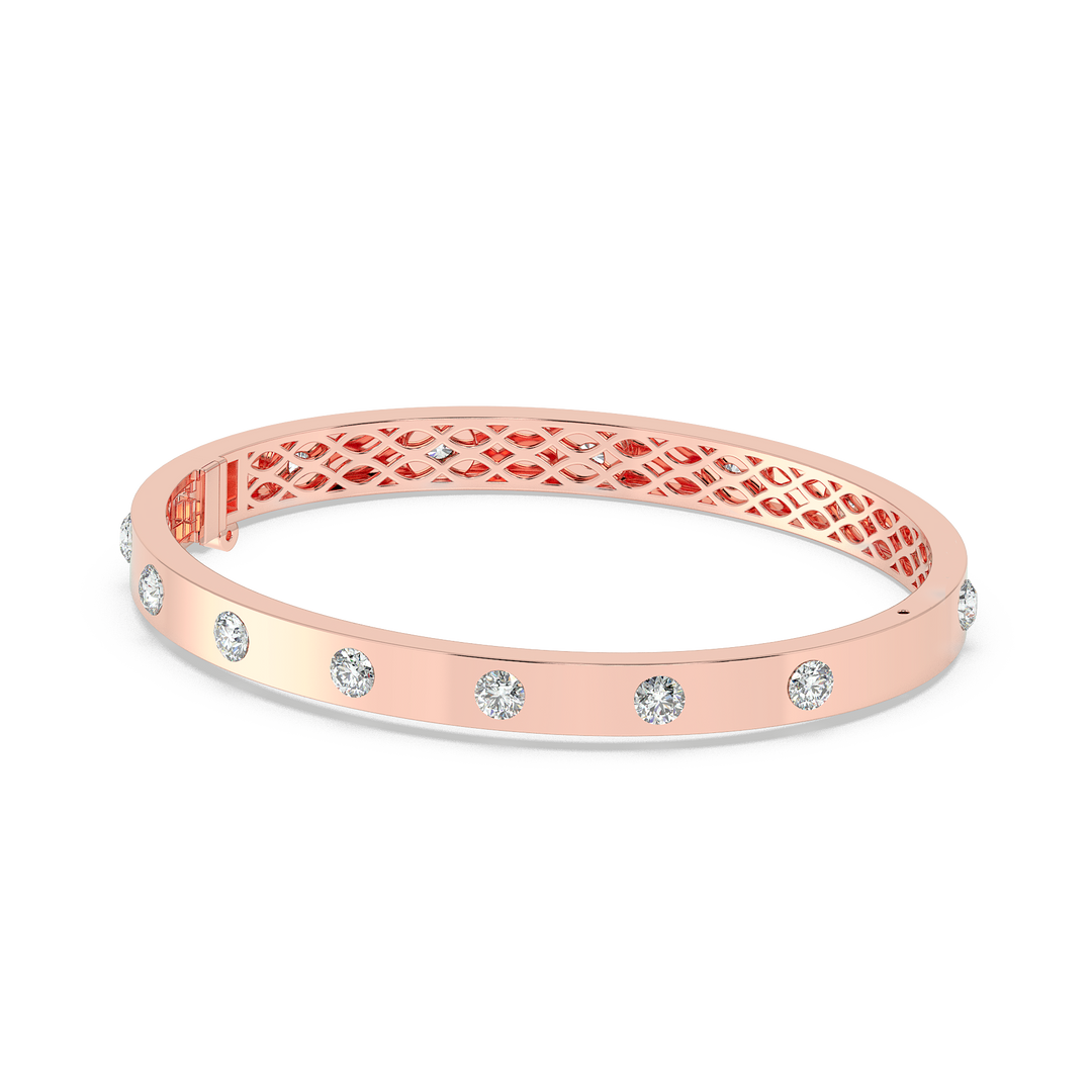 9K Gold Rosalie Bangle