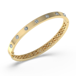Load image into Gallery viewer, 9K Gold Rosalie Bangle
