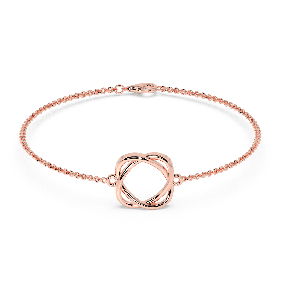 9K Gold Lotus Bracelet