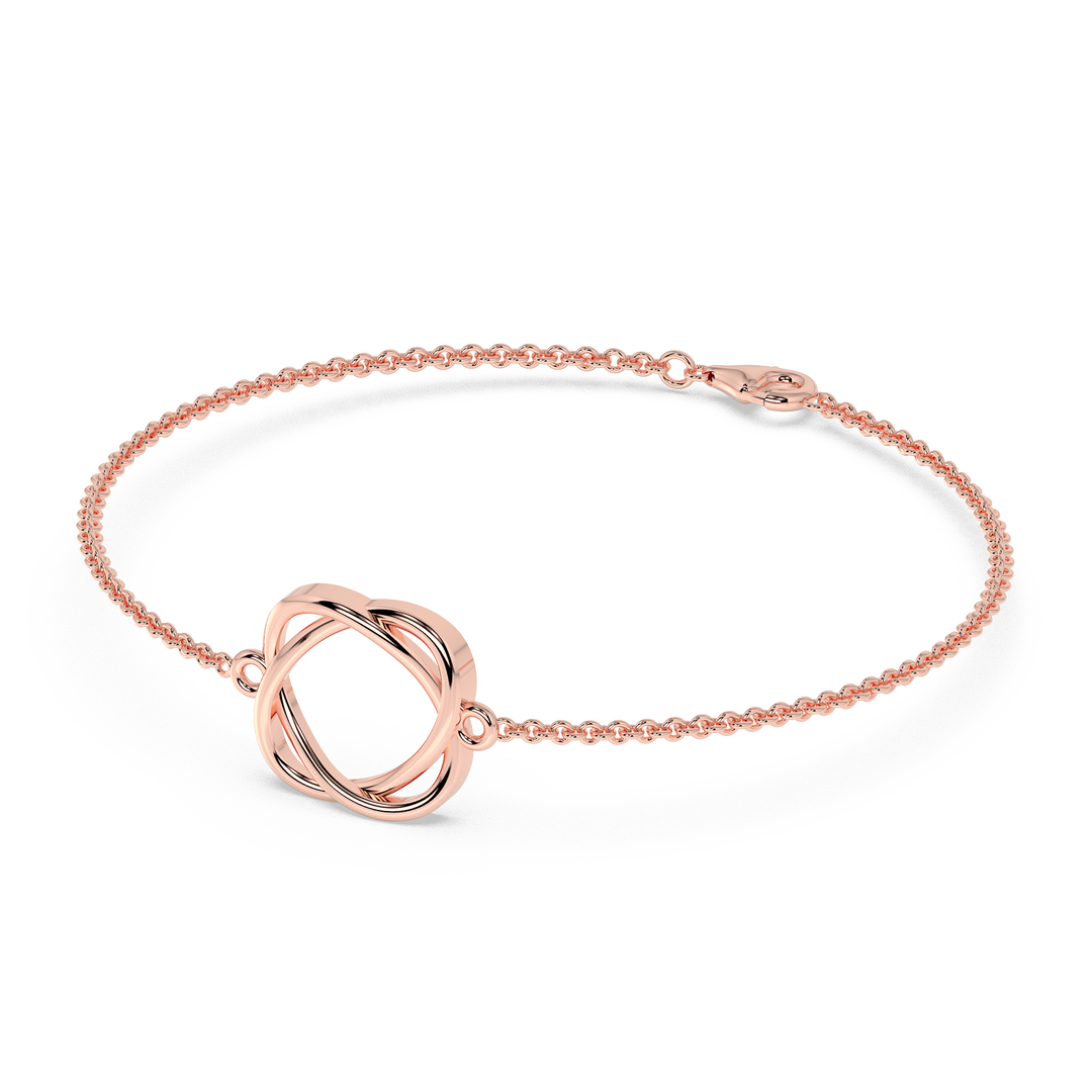 9K Gold Lotus Bracelet