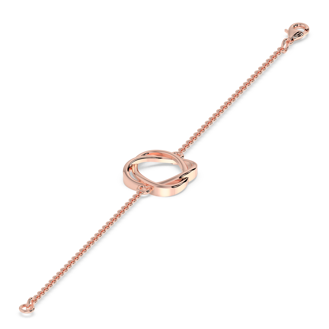 9K Gold Lotus Bracelet