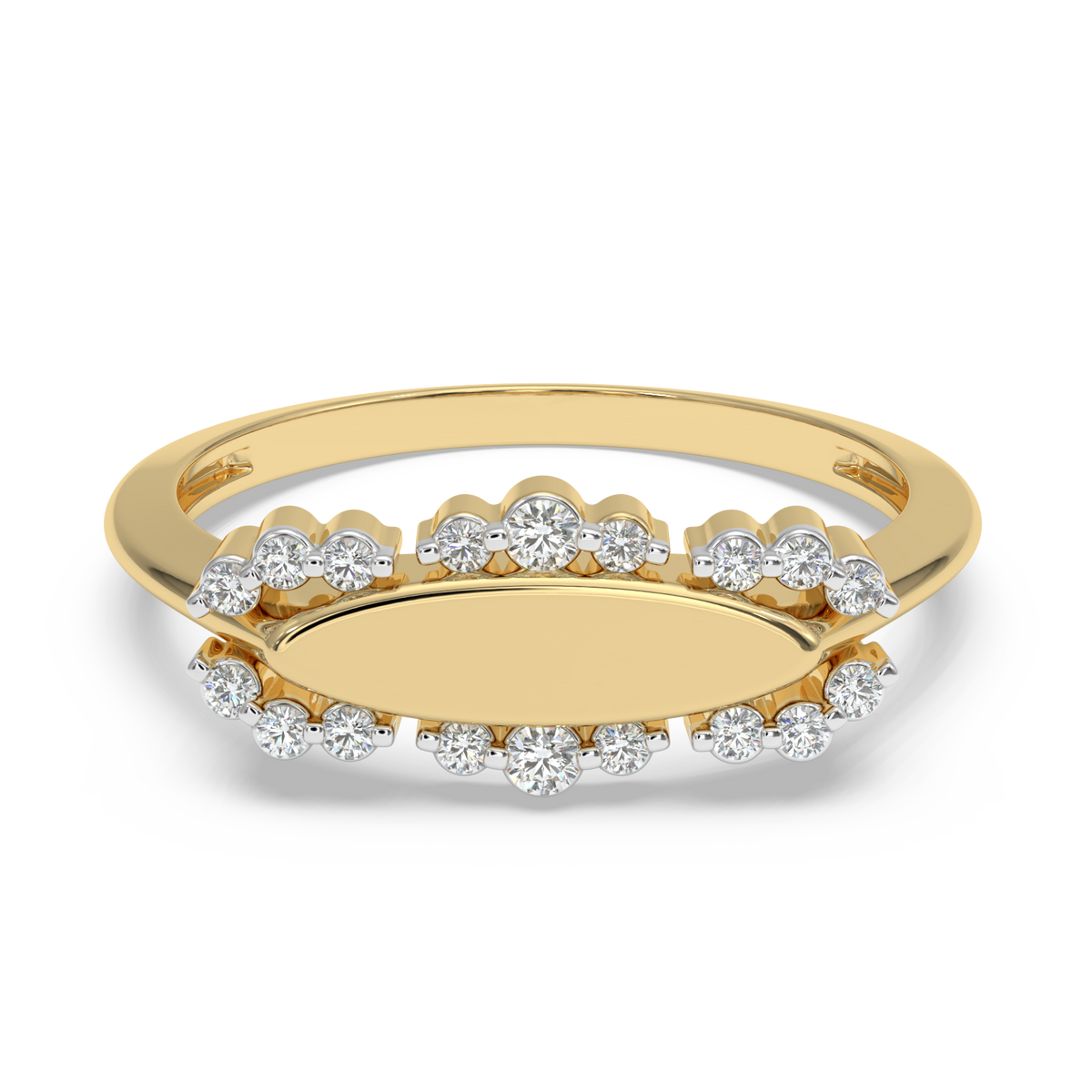 9k gold dahlia ring