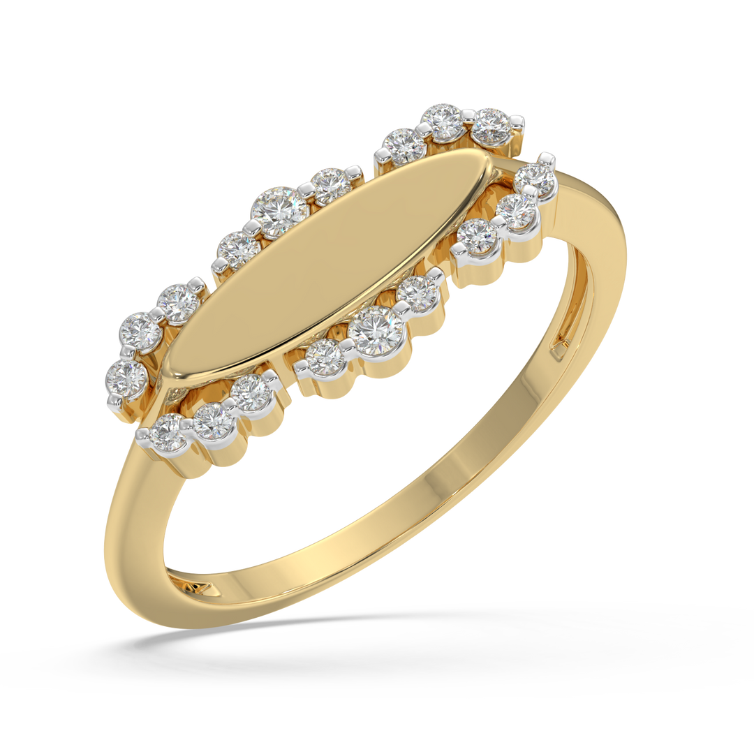 9K Gold Dahlia Ring