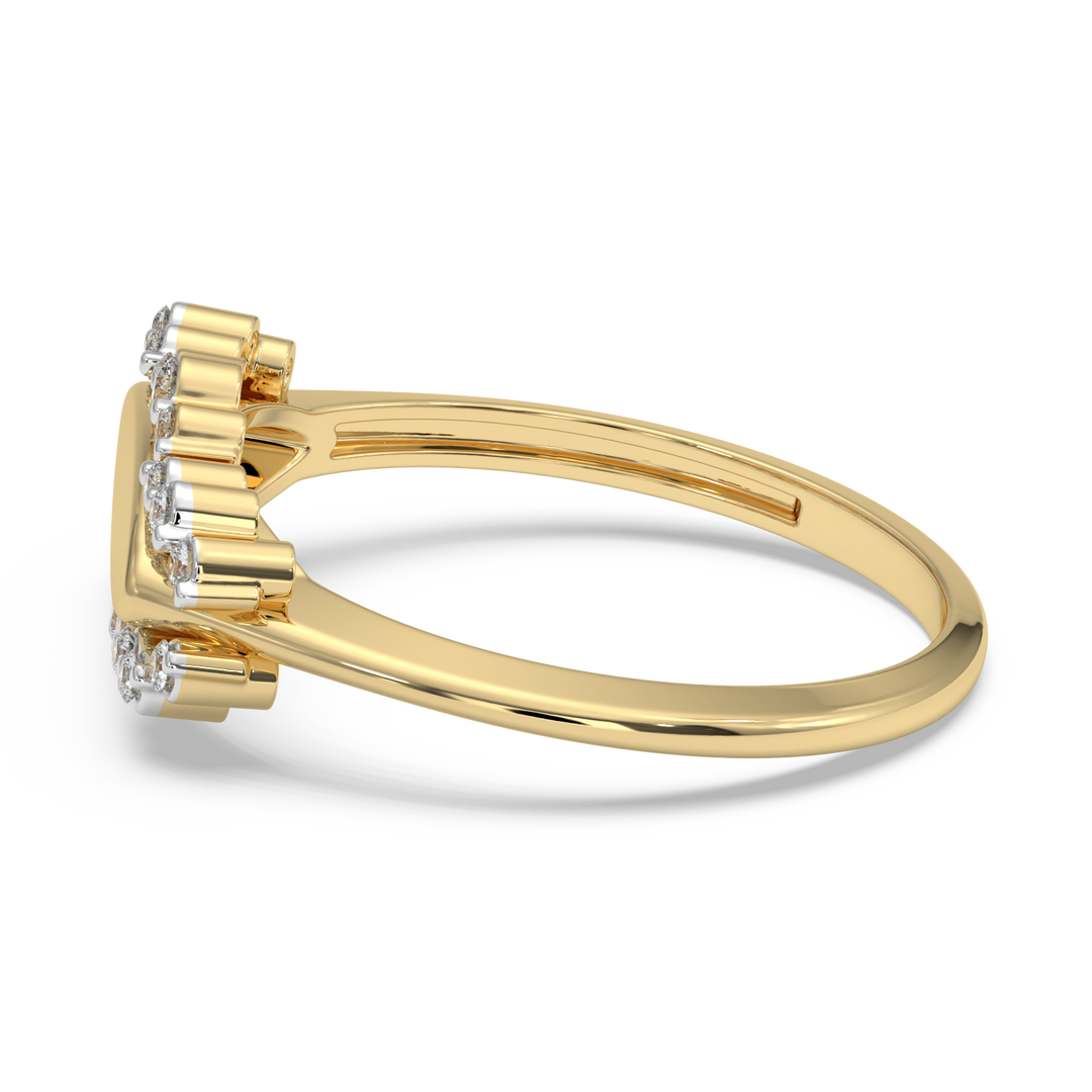 9K Gold Dahlia Ring