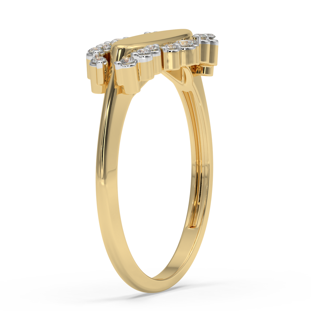 9K Gold Dahlia Ring