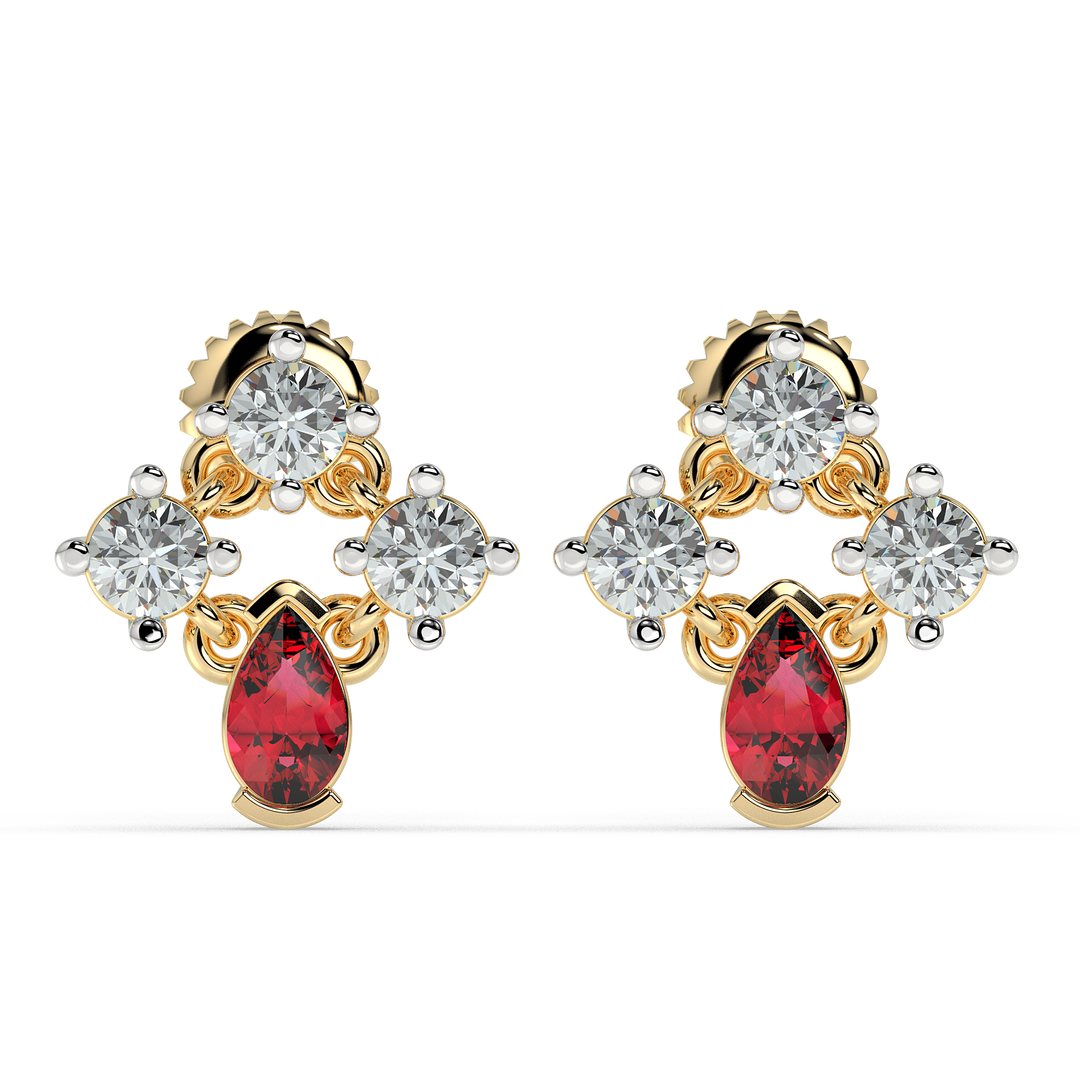 9K Gold Jessamine Earrings