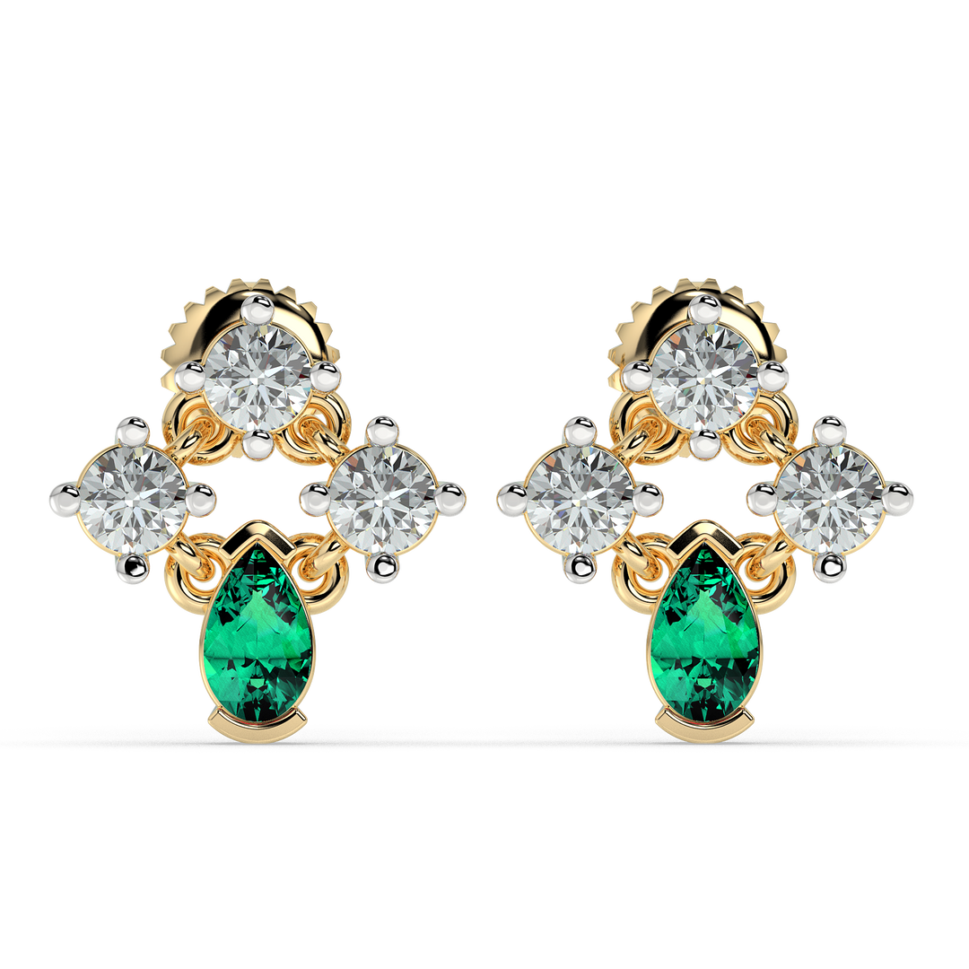 9K Gold Jessamine Earrings