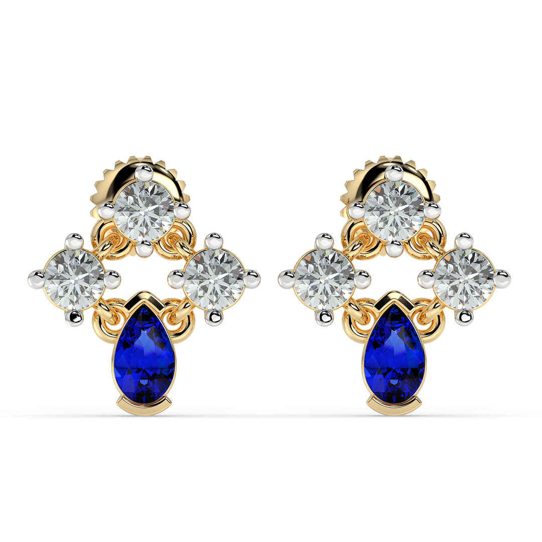 9K Gold Jessamine Earrings