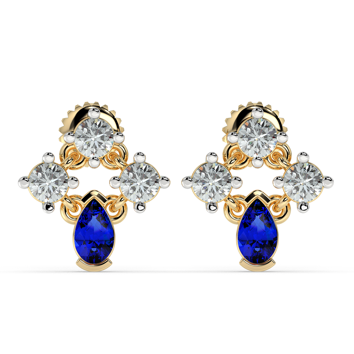 9k gold jessamine earrings