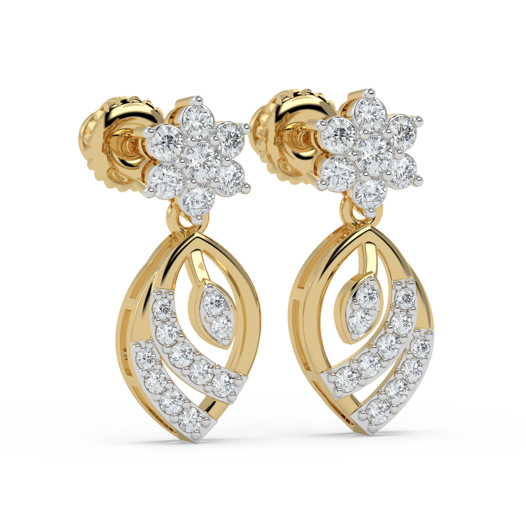 9K Gold Wren Earrings