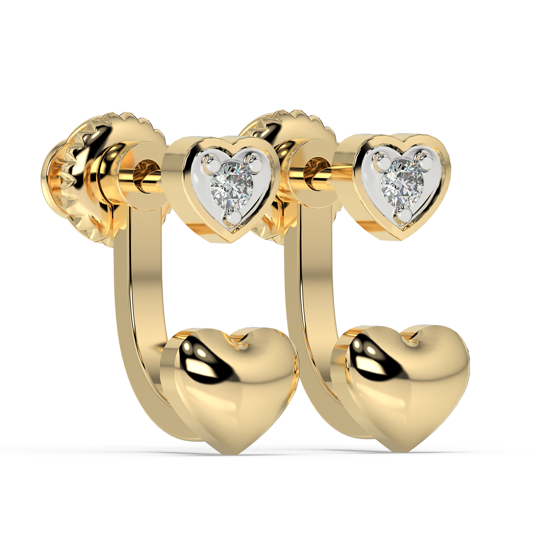 9K Gold Viola Earrings