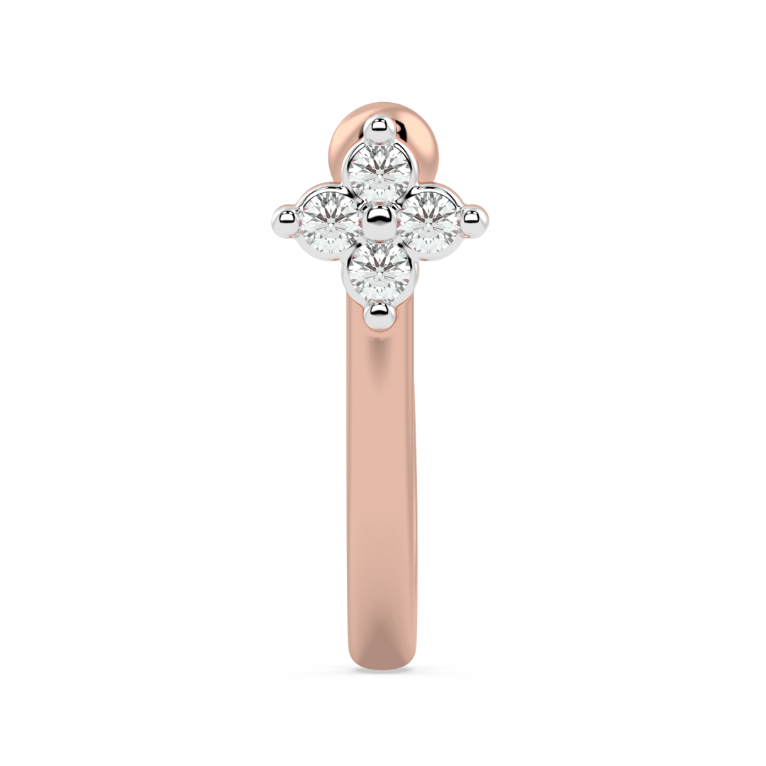 9K Gold Indigo Nose Pin