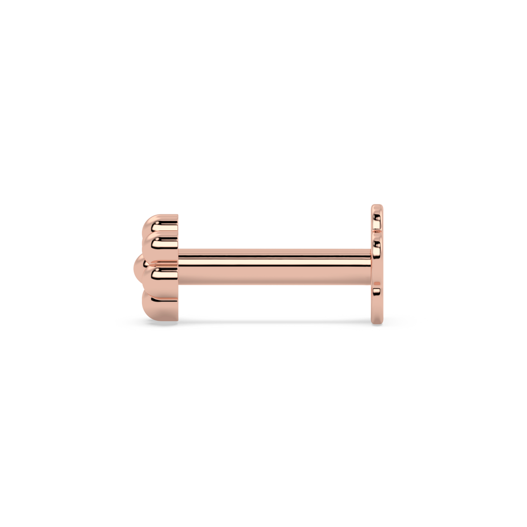 9K Gold Velvet Nose Pin