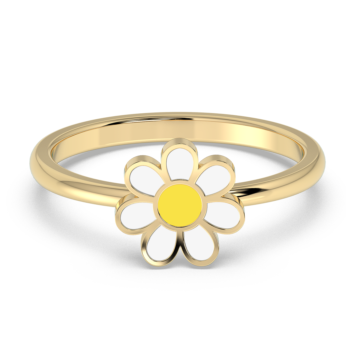 9k gold bianca ring