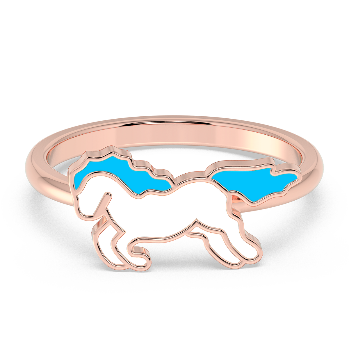 9k gold kids celeste ring