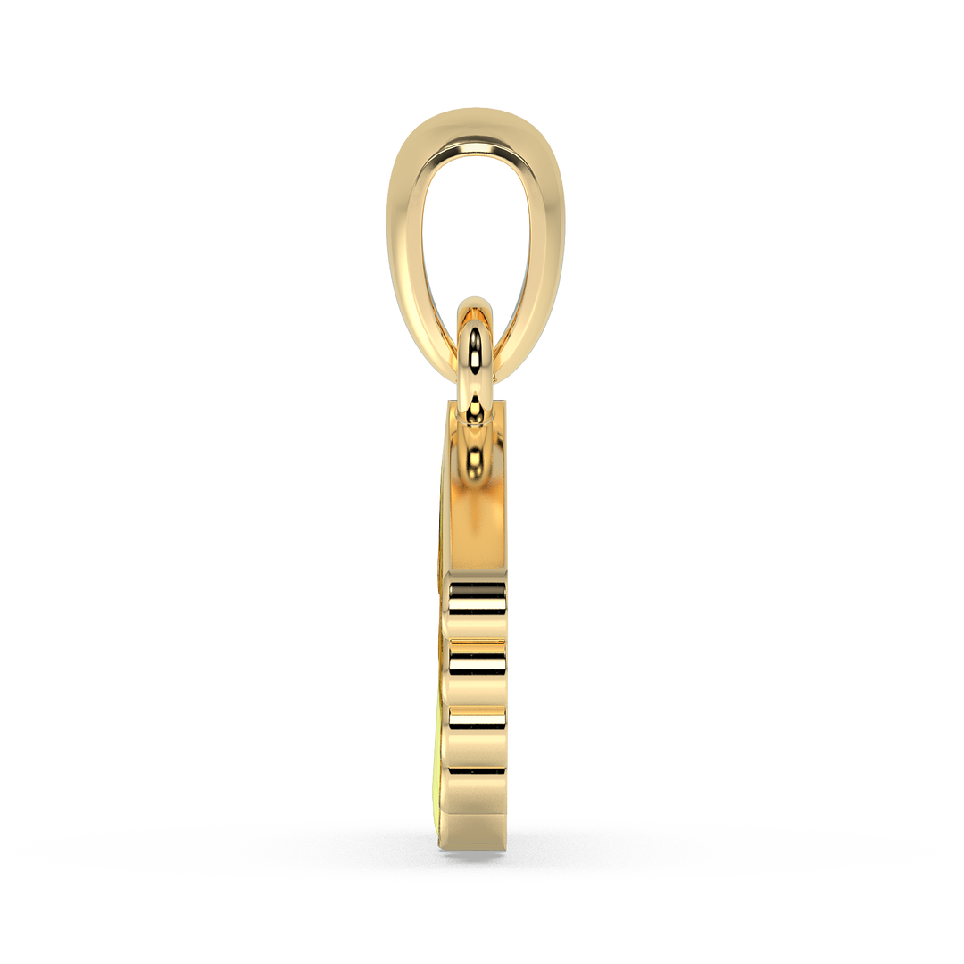 9K Gold Dauphine Pendant
