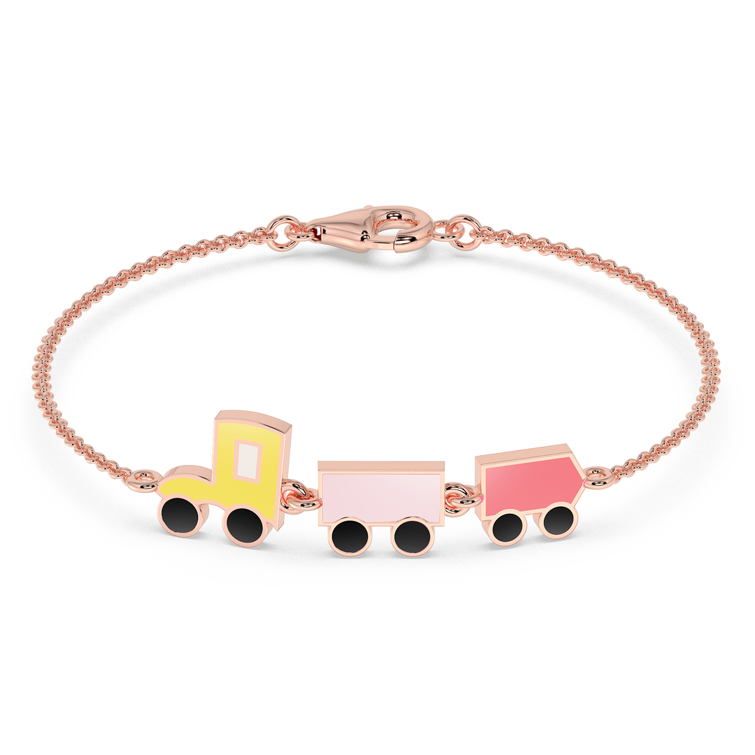 9K Gold Gardenia Bracelet