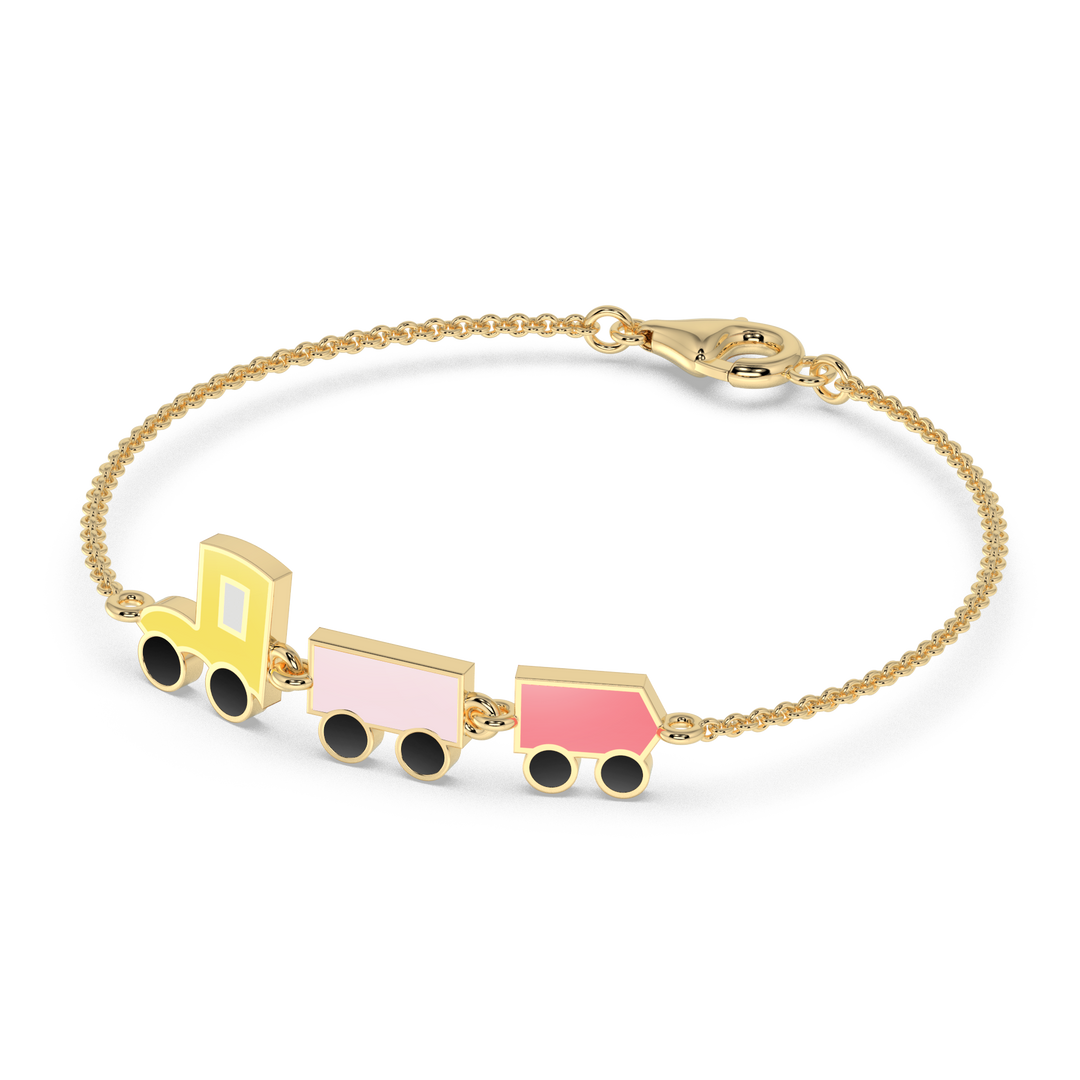 9K Gold Gardenia Bracelet