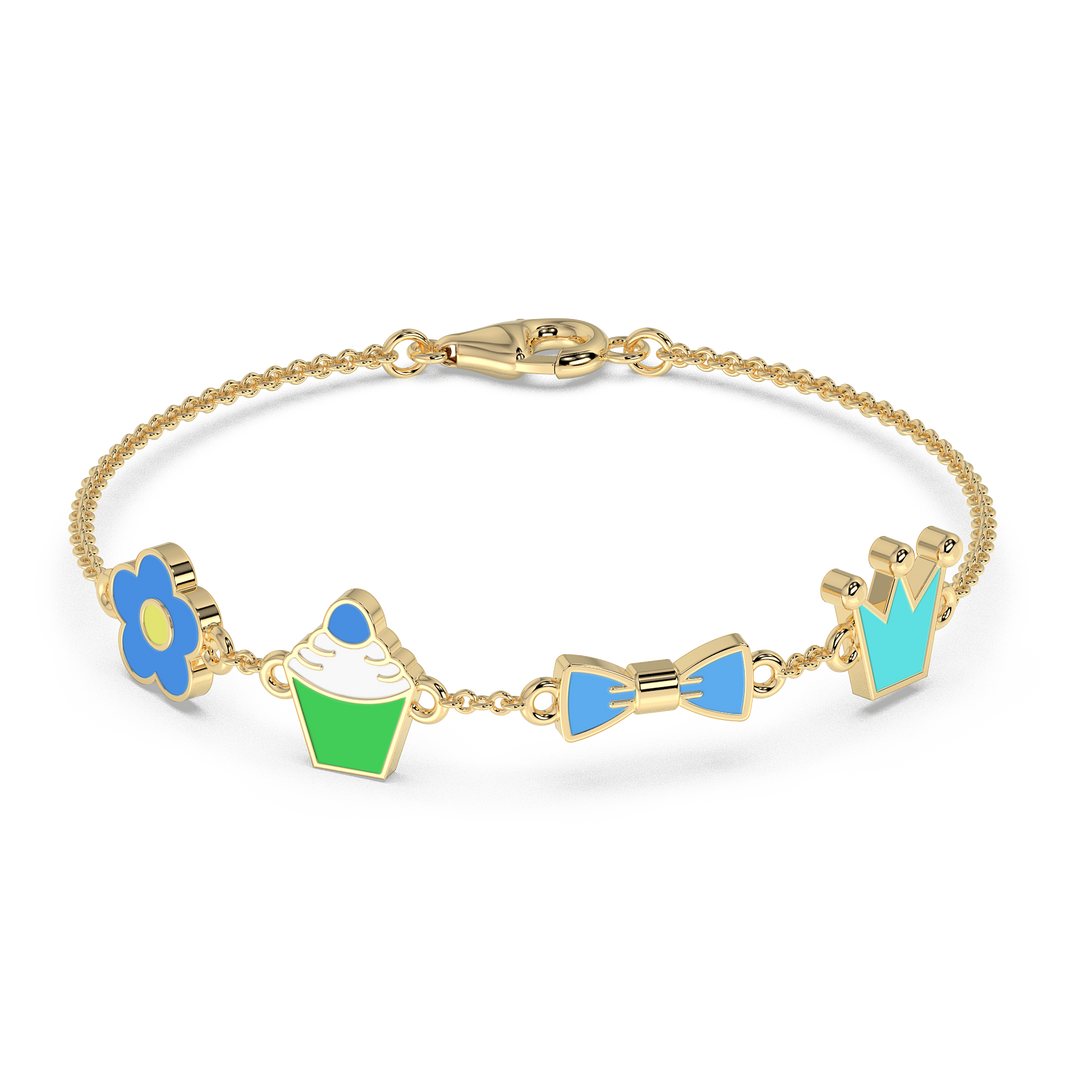 9K Gold Clover Bracelet
