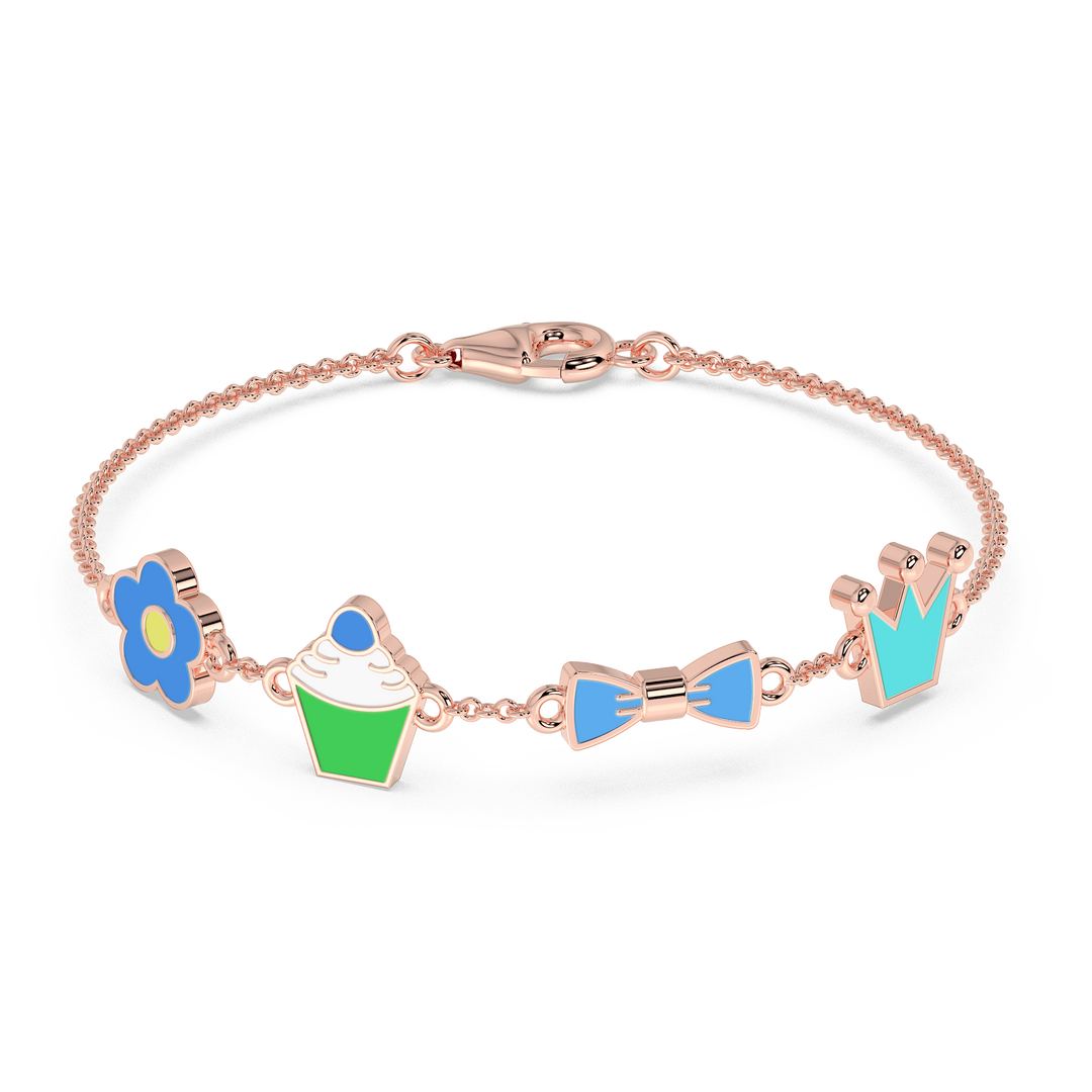9K Gold Clover Bracelet
