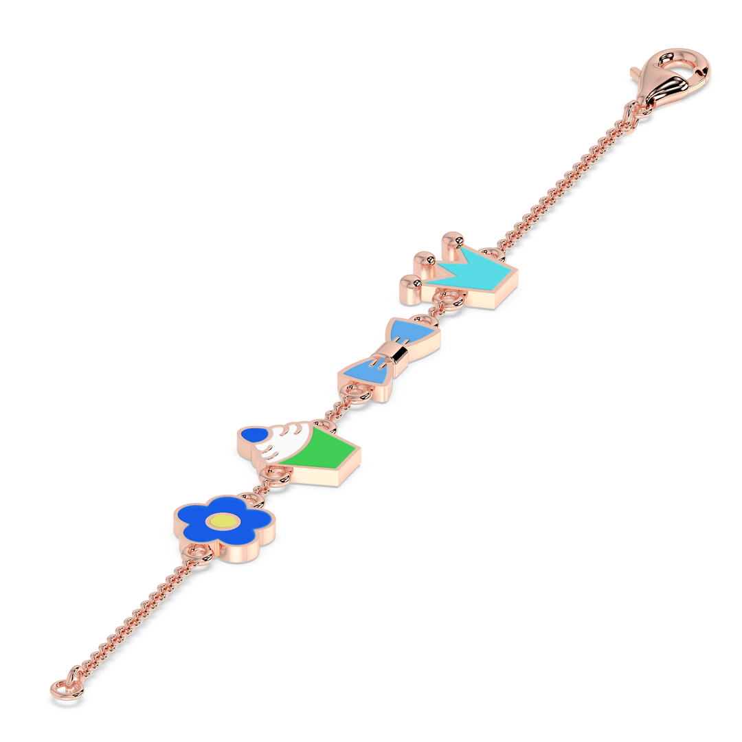 9K Gold Clover Bracelet