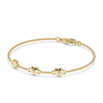 Load image into Gallery viewer, 9K Gold Peony Bracelet
