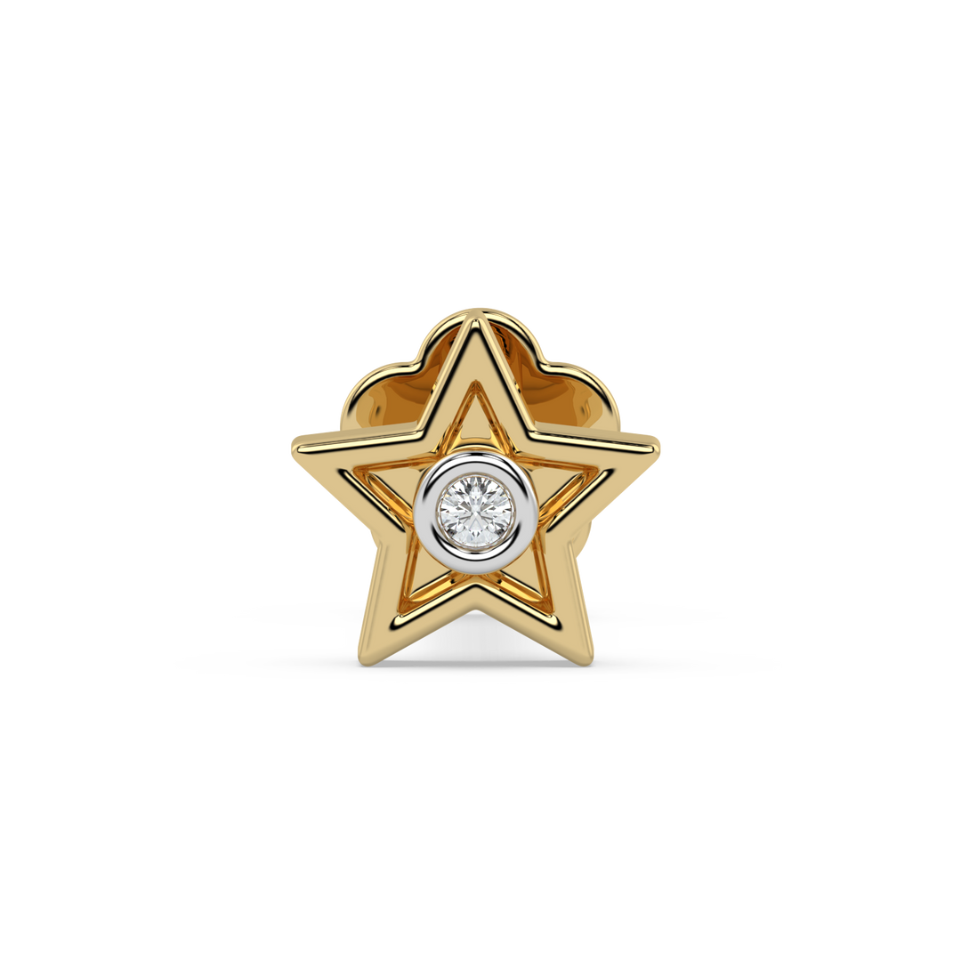 9K Gold Winsome Nose Pin