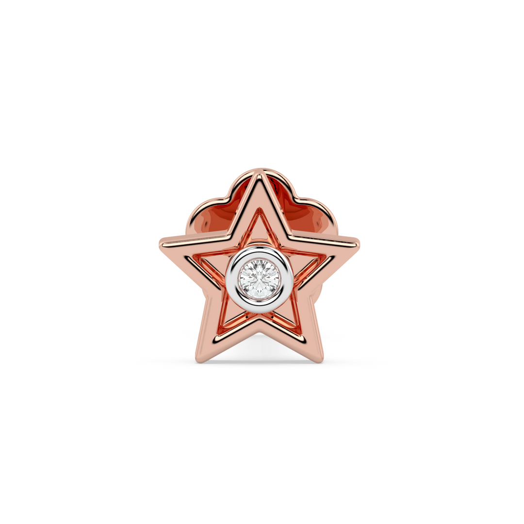 9K Gold Winsome Nose Pin