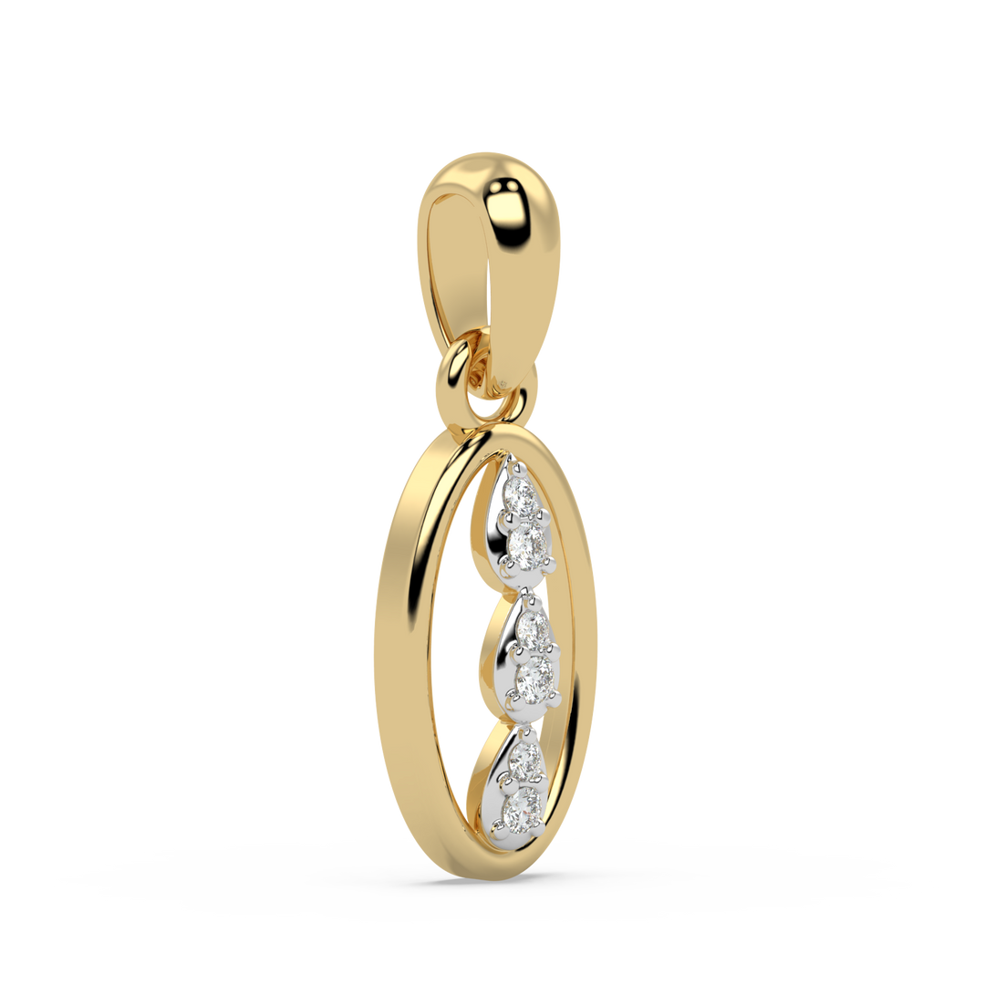 9K Gold Opal Pendant