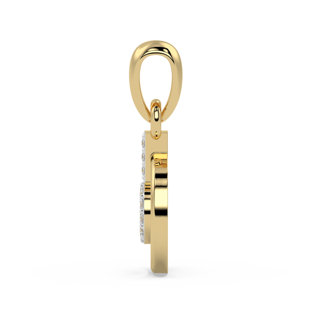 9K Gold Ruby Pendant