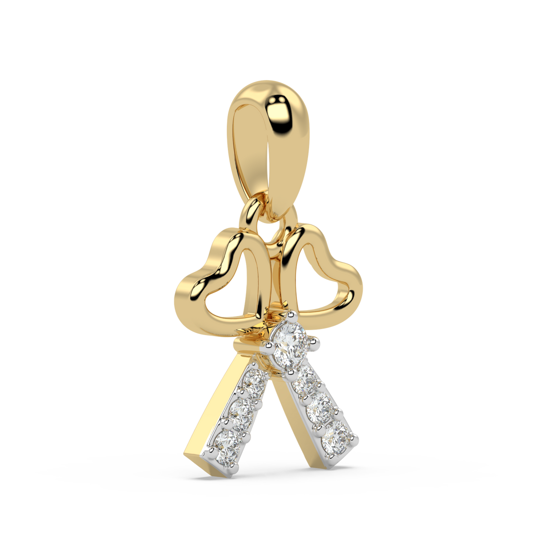 9K Gold Sapphire Pendant