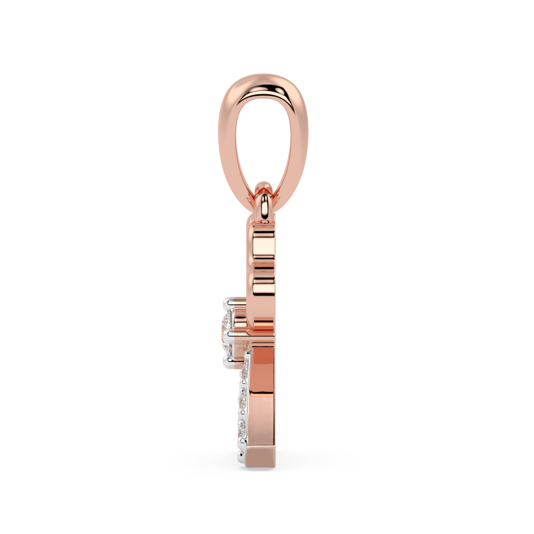 9K Gold Sapphire Pendant