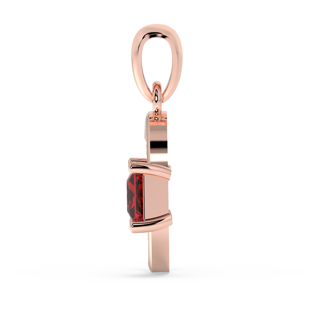9K Gold Crystal Pendant